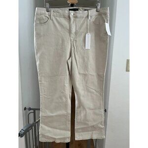 NWT Sanctuary Denim Womens Connector Kick Crop Pants In Moonstone Size 34 Standa
